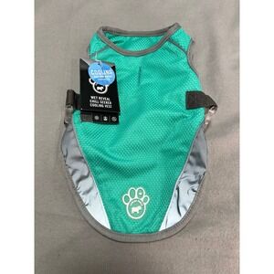 Canada Pooch Chill Seeker Cooling Vest Green Wet Reveal Mesh Summer Small Dog 12